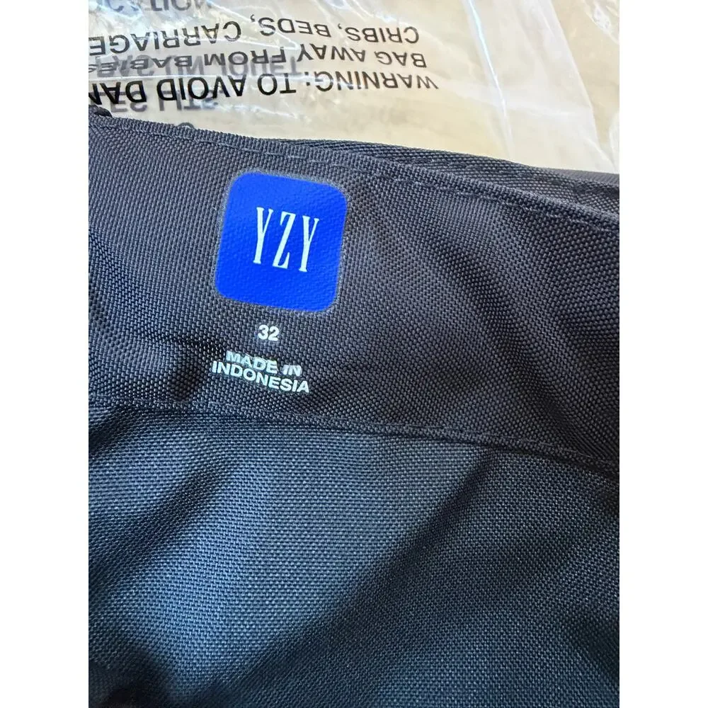 Yeezy Gap Cordura Cargo Pant Black Utility Drawstring Waist Kanye West NWT